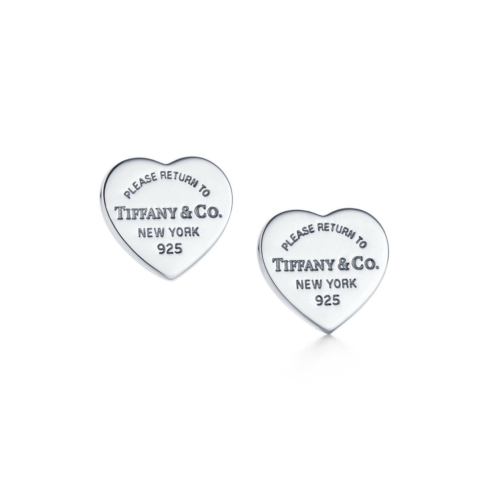 Tiffany & Co. Silver Heart Studs